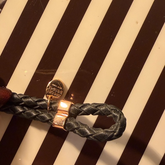 Henri Bendel Black and Gold Braided Bracelet - Picture 2 of 5
